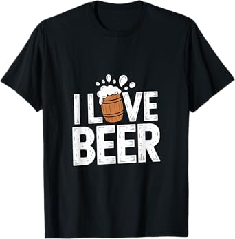 I Love Beer Festive Barrel Fun T-Shirt