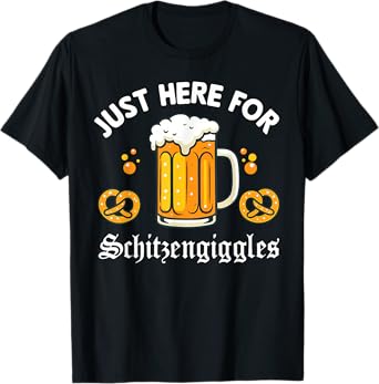Just Here for Oktoberfest German Beer Festival Party Adults T-Shirt