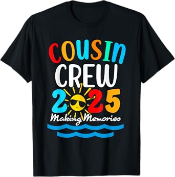 Cousin crew 2025 Summer Vacation Beach Family Trips Matching T-Shirt