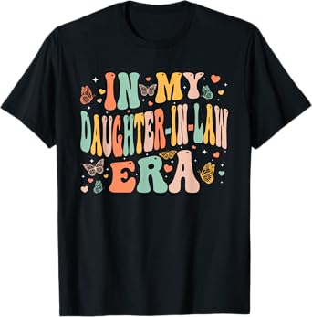 Retro Groovy In My Daughter-In-Law Era Mother's Day Girls T-Shirt