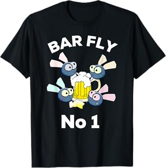 Bar fly No1 funny pub bar drinking beer T-Shirt