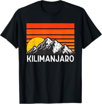Mount Kilimanjaro Retro Vintage Mountain T-Shirt