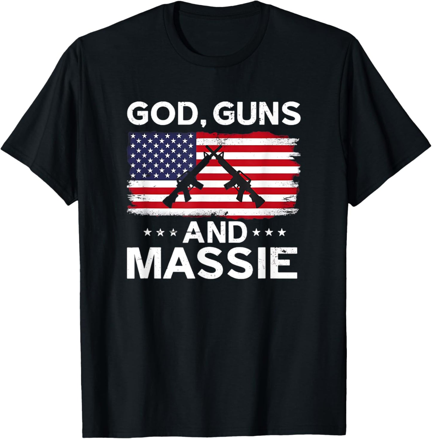 God Guns and Massie Conservative Patriot T-Shirt