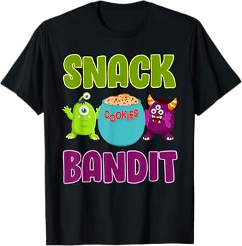 Halloween Costume SNACK BANDIT Funny Kids Halloween T-Shirt