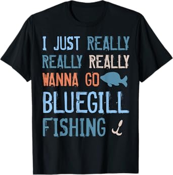 Bluegill Tshirt for Freshwater Fish Lovers T-Shirt