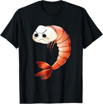 Dandy Shrimpo Angry Shrimp World Birthday Costume Sashimi T-Shirt