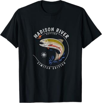 Madison River Trout Fly Fishing Souvenir Madison River T-Shirt