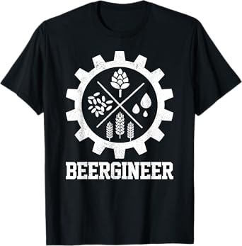 Beergineer Homebrew Home Brewing Craft Beer Brewer Gift T-Shirt