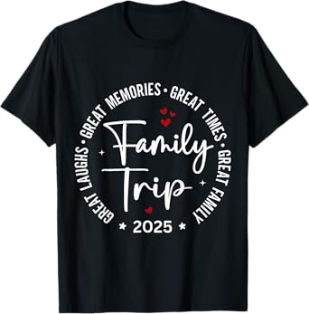 Family Trip Vacation 2025 Matching Summer Group T-Shirt