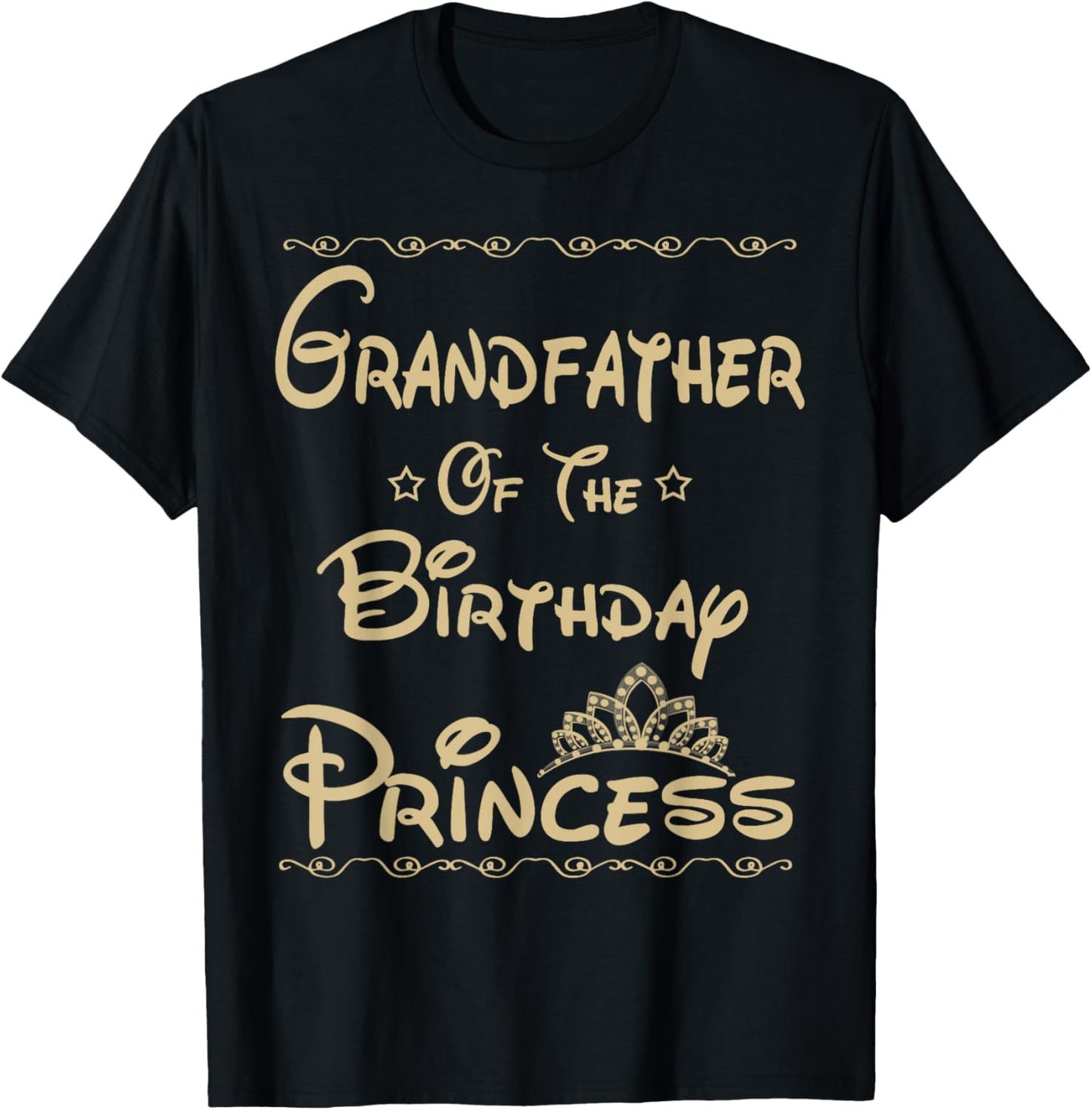 Grandfather Of The Birthday Princess Birthday Family T-Shirt