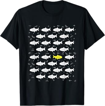 Fish Swimming Against the Ocean and against Current design T-Shirt