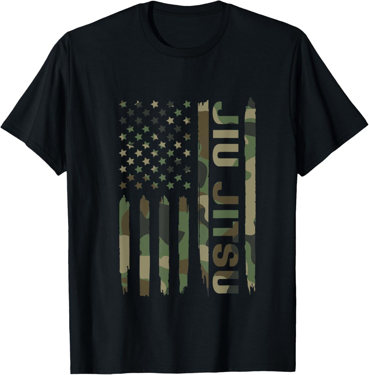 Jiu Jitsu American Flag Camo Jiu-Jitsu T-Shirt