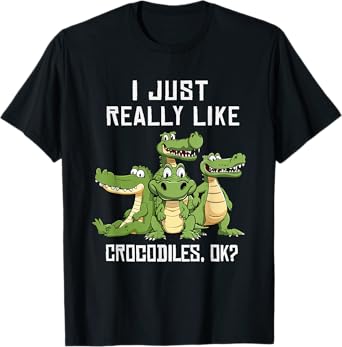 Crocodile Lover Women Alligator Kids Cute Crocodiles T-Shirt