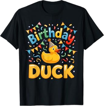 Birthday Duck Kids Rubber Duck Party Family T-Shirt