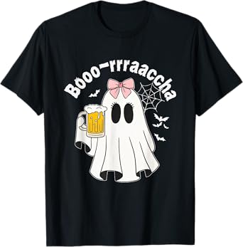 Boo-racha Funny Halloween Ghost Beer Design Borracha T-Shirt