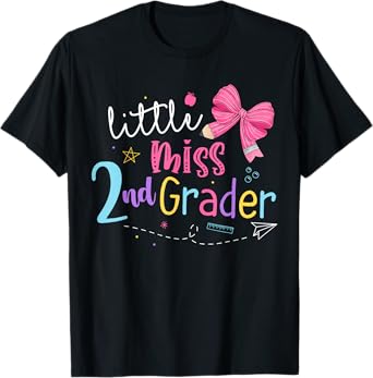Little Miss 2nd Grade First Day Of School Second Grade T-Shirt