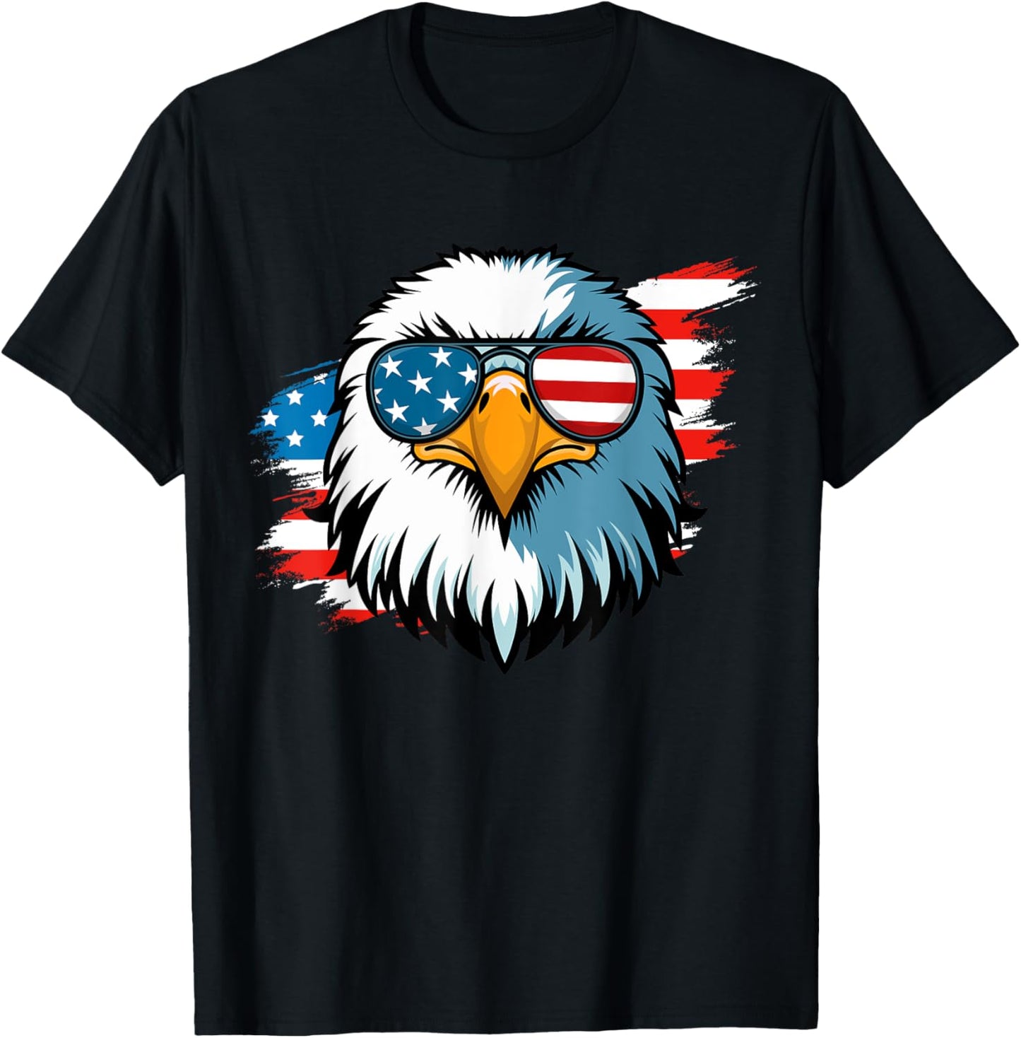 4th of July Patriotic American Flag Fourth of July Men Boys T-Shirt