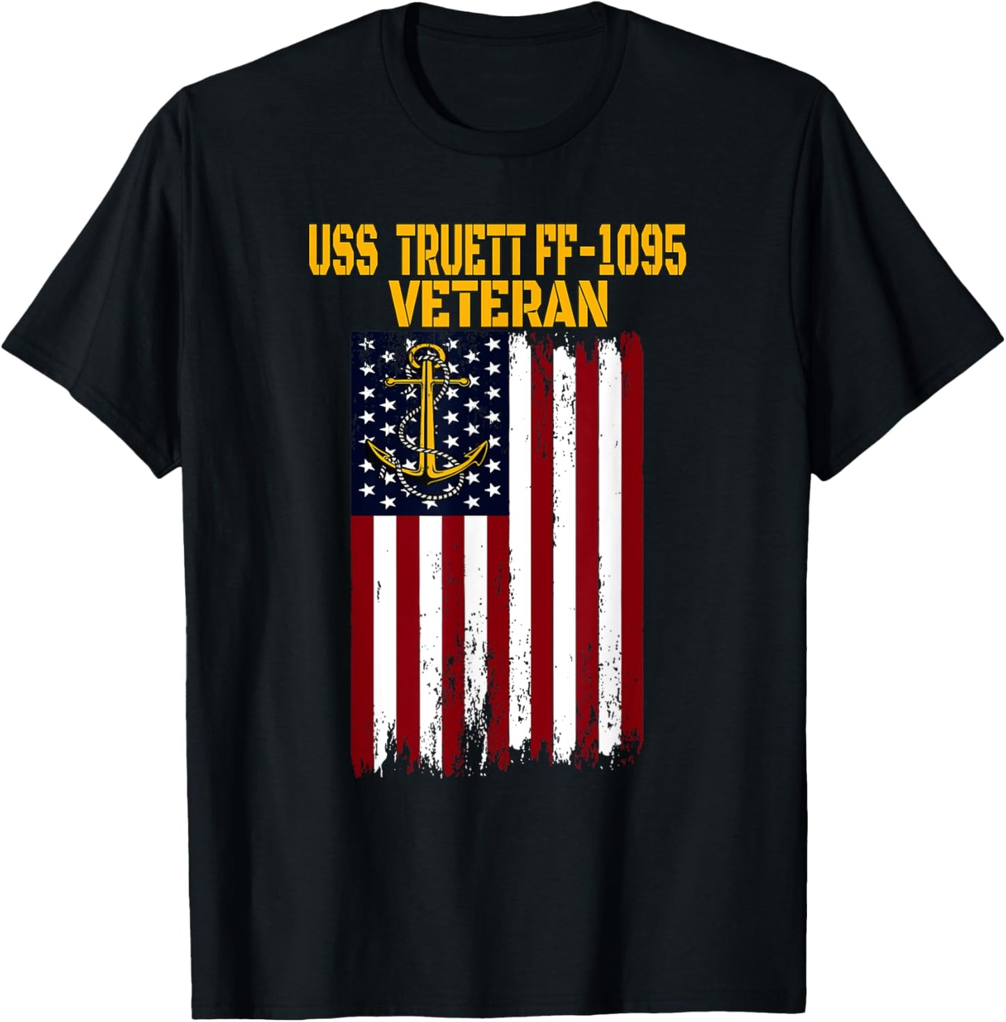 USS Truett FF-1095 Frigate Veterans Day Father's Day Grandpa T-Shirt