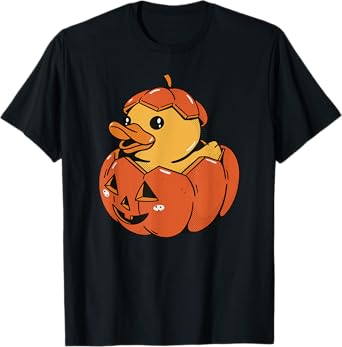Rubber Duck Pumpkin - Funny Halloween T-Shirt