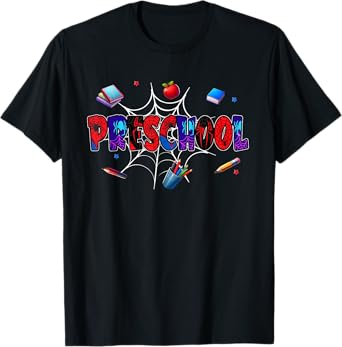Hello Preschool Squad Spider Back To School Preschool T-Shirt