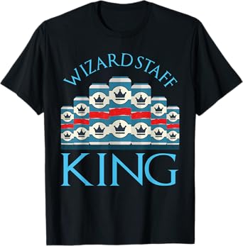 Wizard Staff King College Beer Can Drinking Games Party T-Shirt