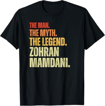 Zohran Mamdani for NYC Mayor Cool Trendy Vintage Funny T-Shirt