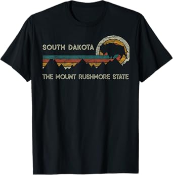 Buffalo South Dakota The Mount Rushmore State National Parks T-Shirt