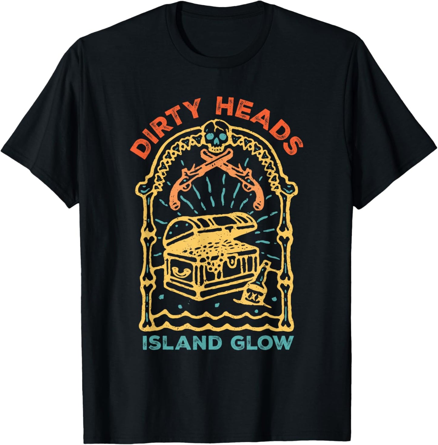 Heads Dirty Island Glow Retro T-Shirt