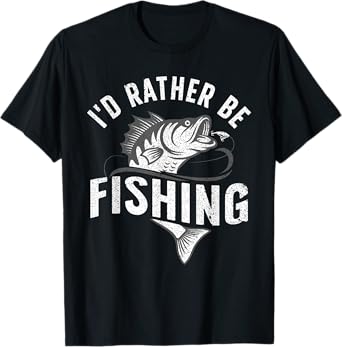 Funny Fishing Novelty Design For Men Women Kids Fish Lovers T-Shirt