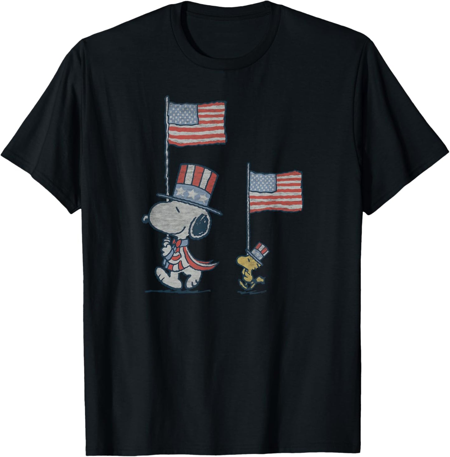 Peanuts Snoopy Independence Day Woodstock March T-Shirt