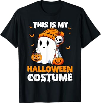This Is My Halloween Costume Funny Halloween Ghost T-Shirt