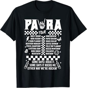Para Tour Retro Groovy Gifts For Family T-Shirt