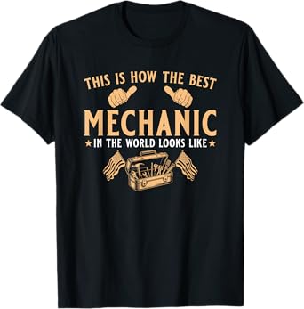 Mens Best Mechanic In The World Car Mechanic T-Shirt
