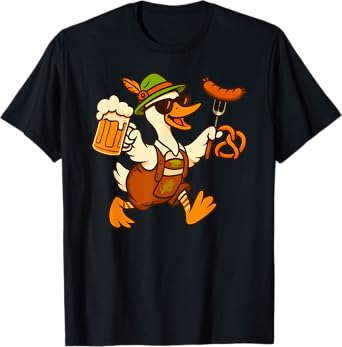 Wurst Behavior Oktoberfest Goose Funny German Beer Festival T-Shirt