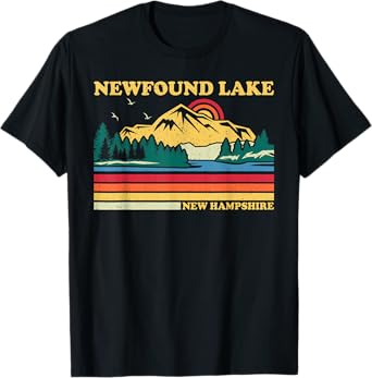 Vintage Retro Family Vacation New Hampshire Newfound Lake T-Shirt
