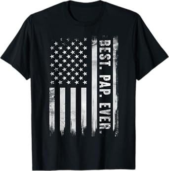 Best Pap Ever American USA flag Father’s Day T-Shirt