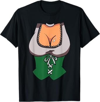 Oktoberfest German Festival Beer Drink Cartoon Beer Wench T-Shirt