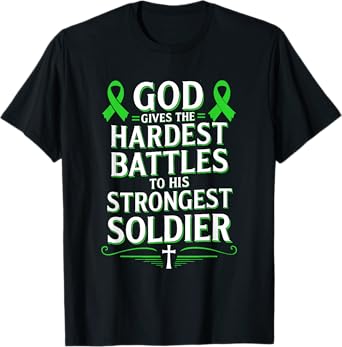 God Gives Hardest Battle Gallbladder Cancer Awareness T-Shirt