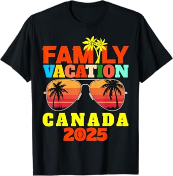 Canada Vacation Family Vacation 2025 Family Trip Matching T-Shirt
