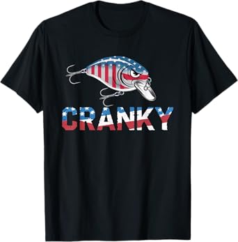 cranky usa crankbait fishing fathers day T-Shirt