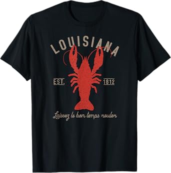 Louisiana Crawfish T Shirt Laissez le bon temps rouler T-Shirt
