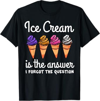 Cool Ice Cream Costume for Men Women Dessert Ice Cream Lover T-Shirt