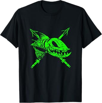 Bow Fishing, Bow Fisherman Shirts and Gifts - Distressed