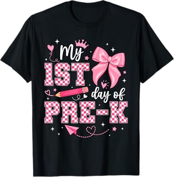 My 1st Day of Pre-K PreK Pre K 2025 Back to School Girls T-Shirt