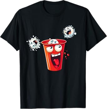 Funny Solo Red Beer Cup Pong for Fraternity and Sorority T-Shirt
