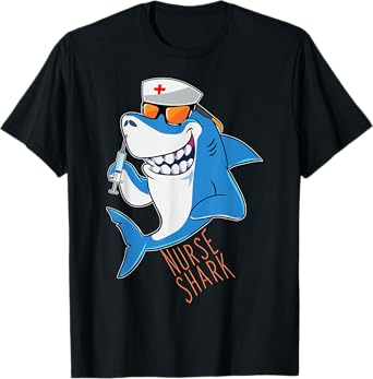 Nurse Shark Shots Keep Well Ill Sea Animal T-Shirt