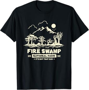 Vintage Fire Swamp National Park Camping Hiking Mountain T-Shirt
