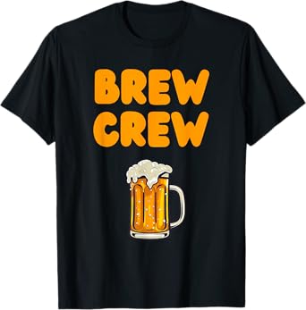 Brew Crew Halloween Shirt โ Funny Drinking Costume for Adult T-Shirt