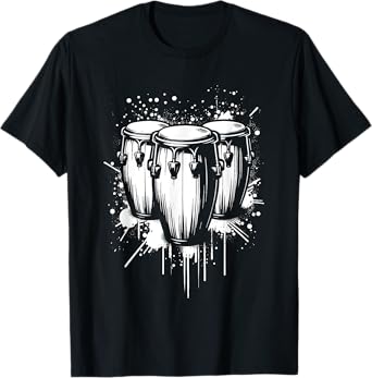 Splash Art Conga Congas Drum Drummer Drum Musician T-Shirt