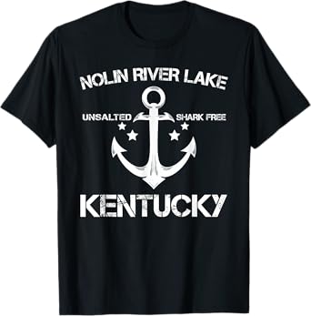 NOLIN RIVER LAKE KENTUCKY Funny Fishing Camping Summer Gift Men Women Kids T-Shirt